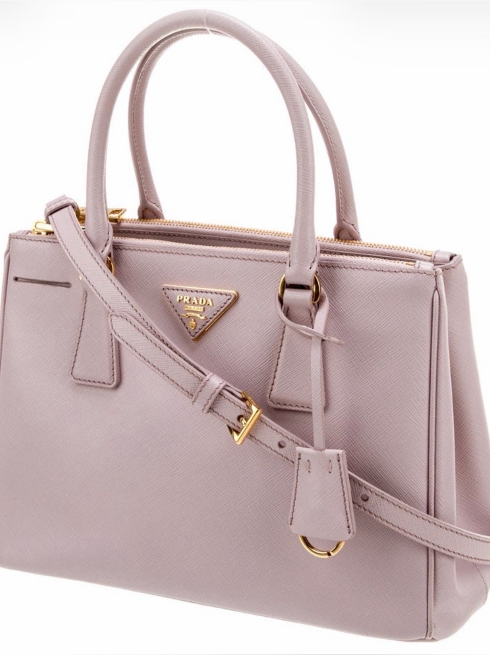Prada Saffiano Leather Galleria Double Zip Medium